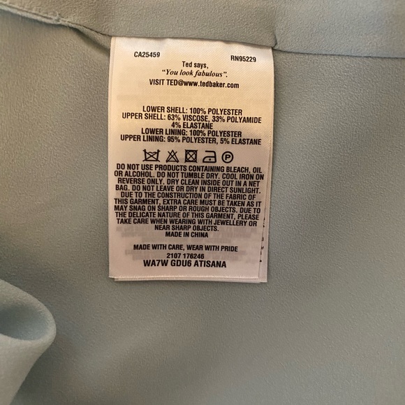 Ted Baker Printed Mini Dress - Picture 6 of 7